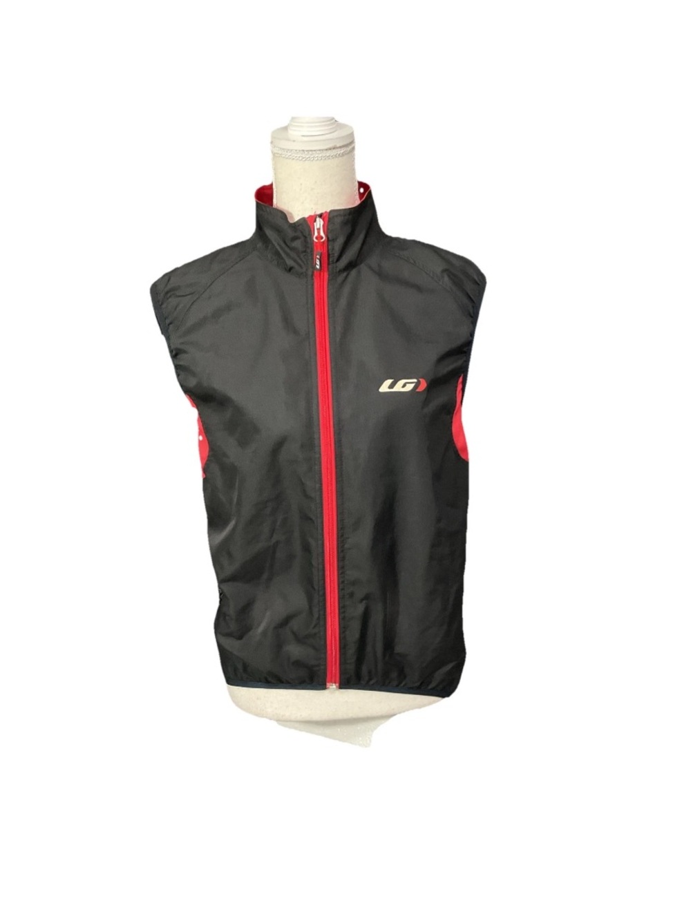 Men's LG Louis Garneau Cycling Nova Black Red Lightweight Performance Vest Small